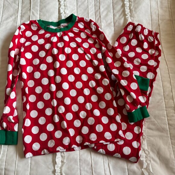 Blanks Boutique Childrens Size 10 Unisex Red/White/Green Pajama Set - Picture 1 of 2